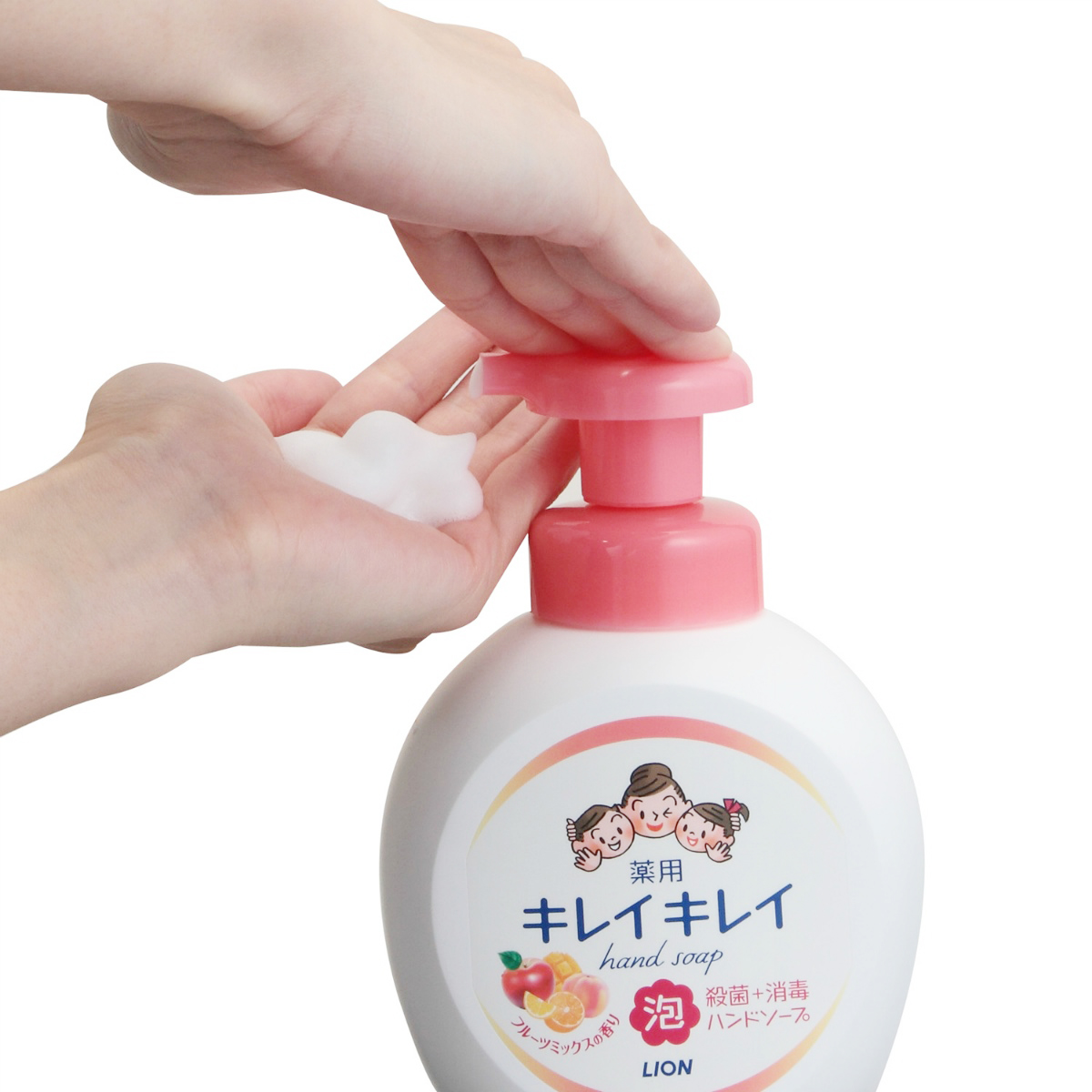 キレイキレイ　薬用泡ハンドソープ　本体大型サイズ　フルーツミックスの香り ５００ＭＬ