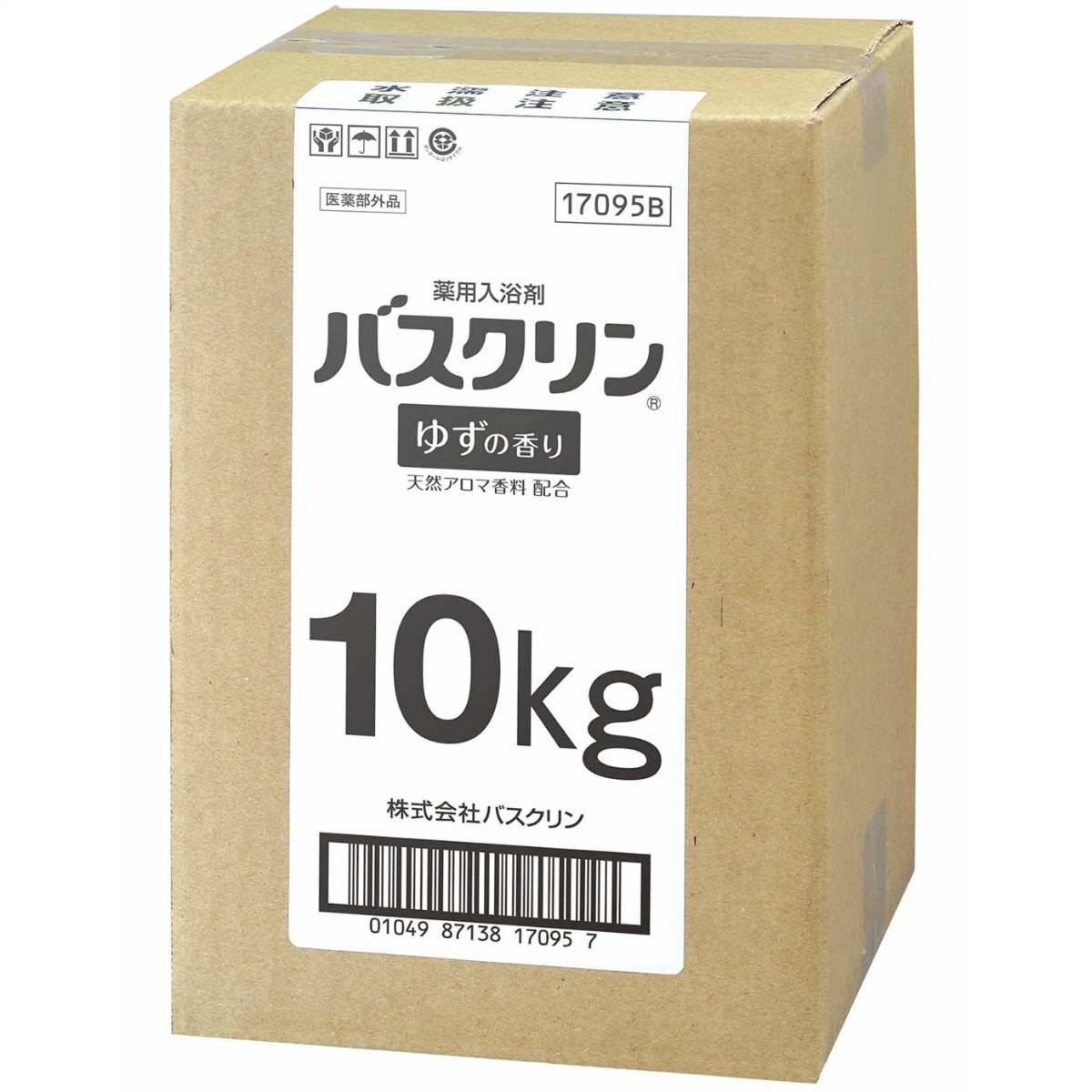 業務用１０ＫＧ缶バスクリン　ゆずの香り