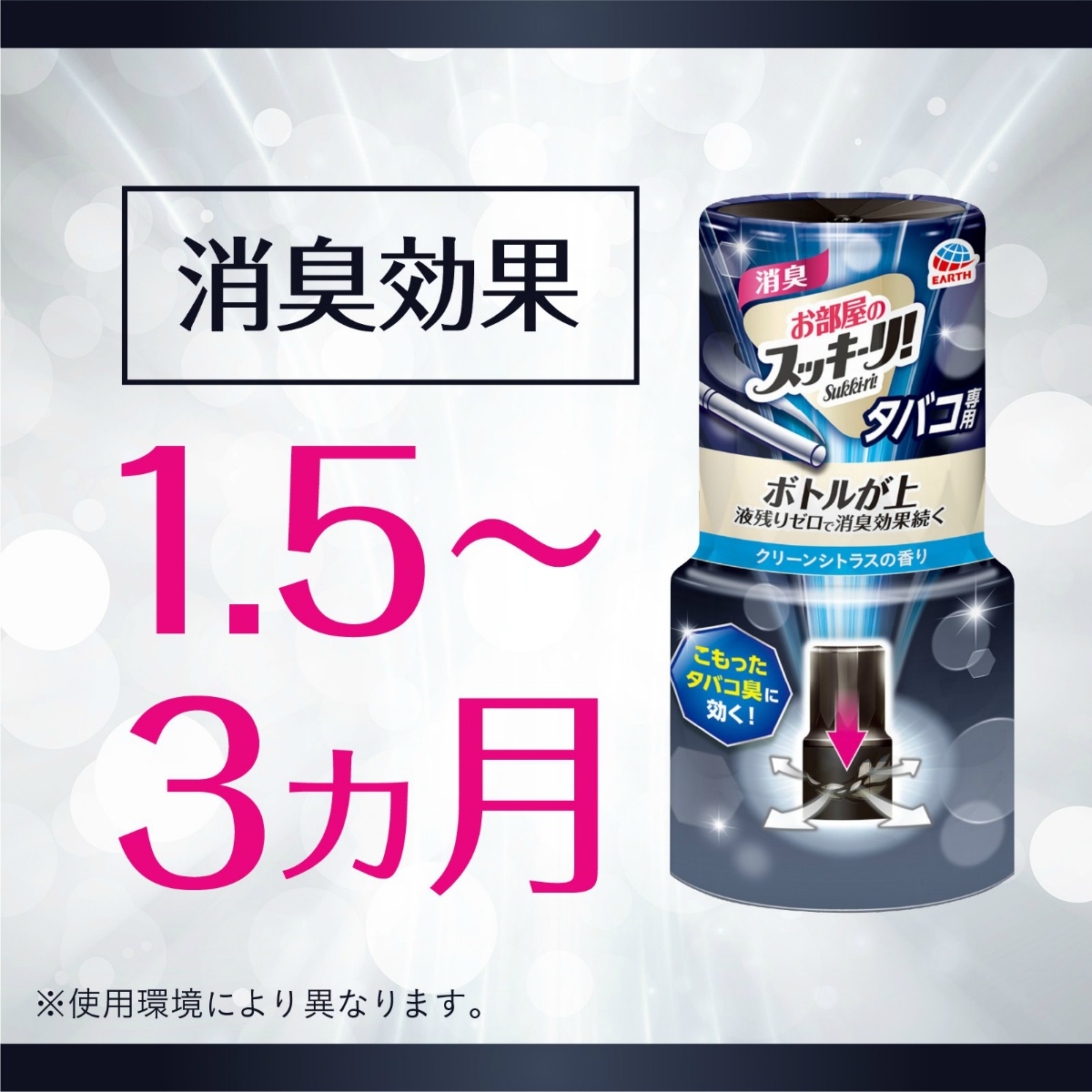 お部屋のスッキーリ！タバコ用クリーンシトラスの香り　４００ｍＬ