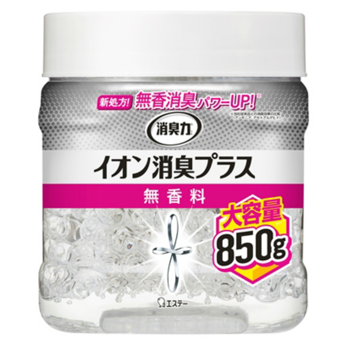 消臭力　クリアビーズ　イオン消臭プラス　大容量　消臭剤　本体　無香料　８５０ｇ