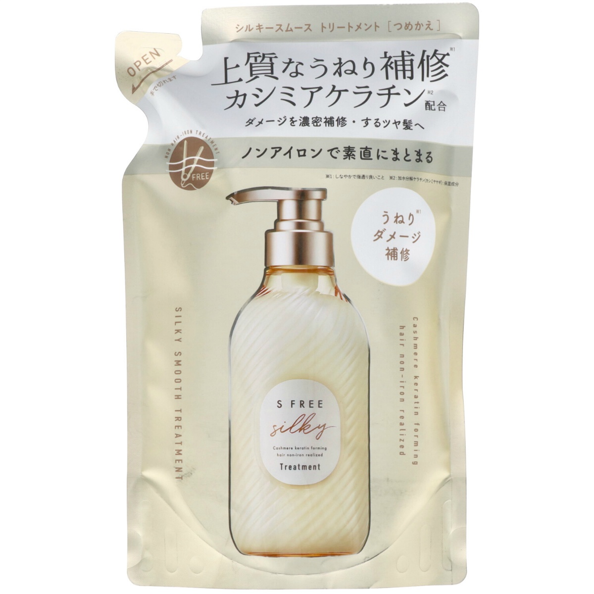 エスフリー　トリートメント　シルキースムース　レフィル　４００ｍＬ