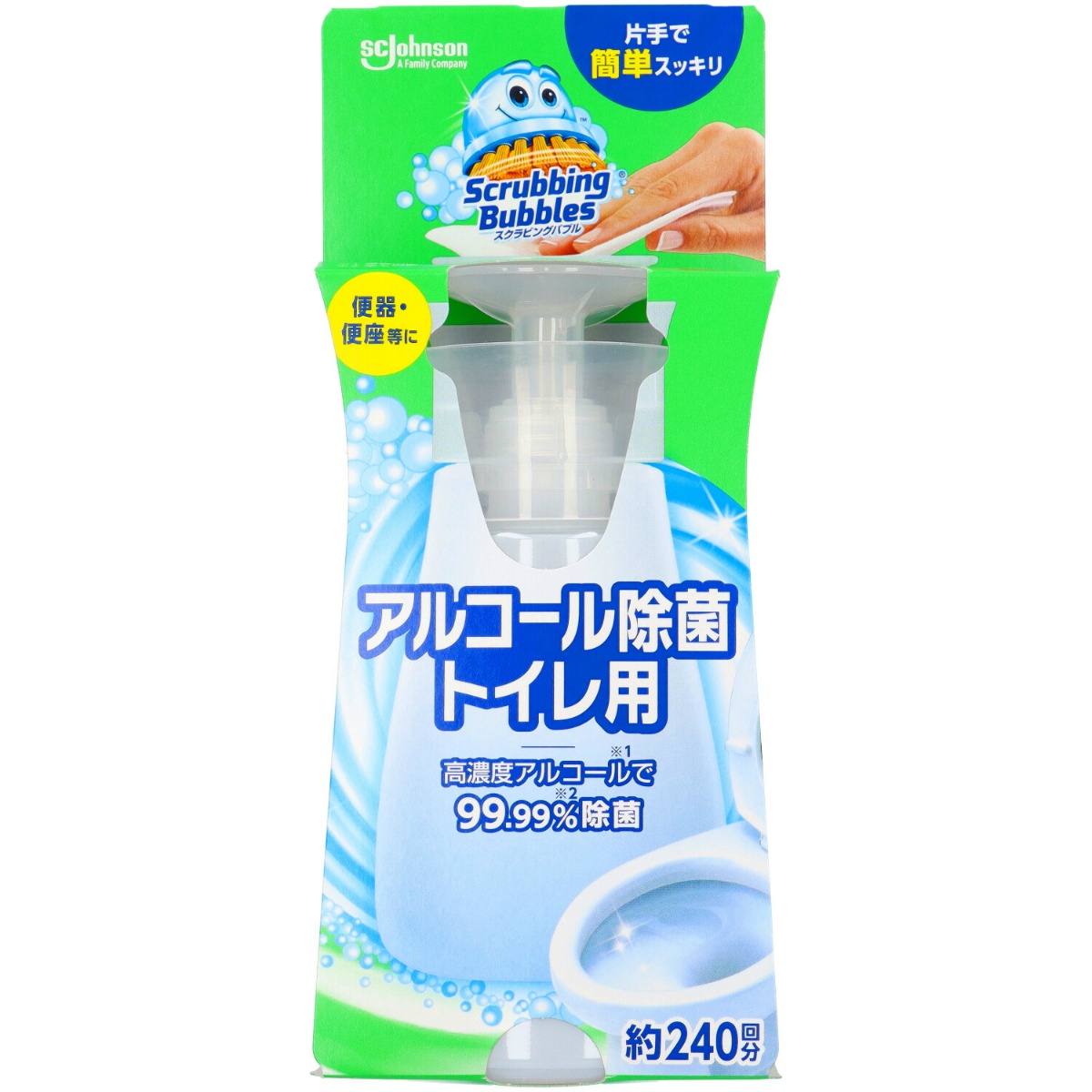 スクラビングバブル　アルコール除菌トイレ用　本体　３００ｍＬ