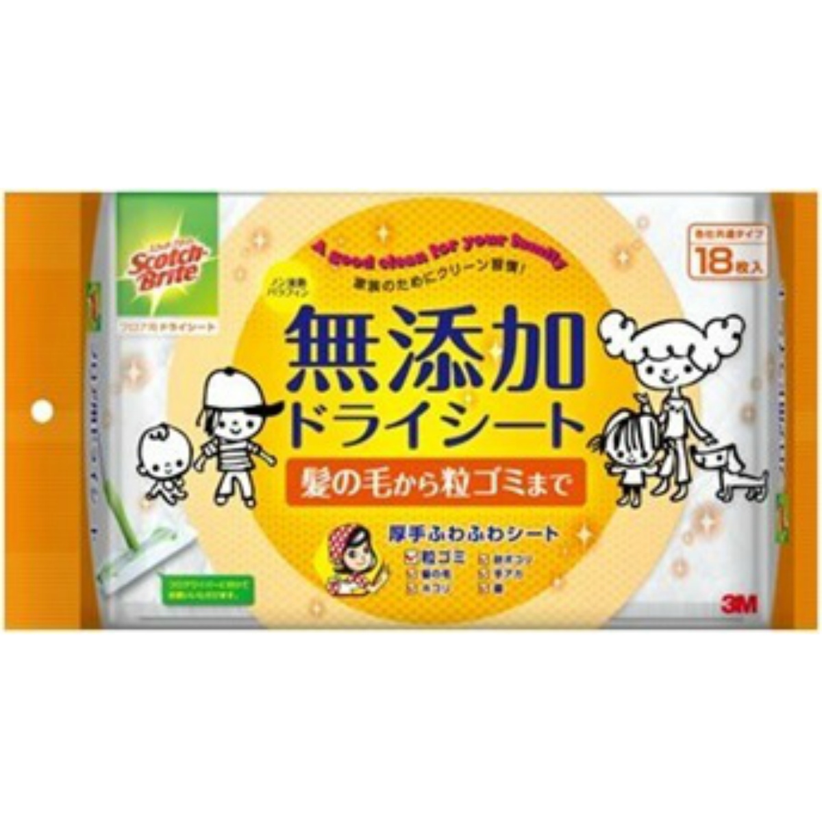 スコッチブライト無添加ドライシート　１８枚