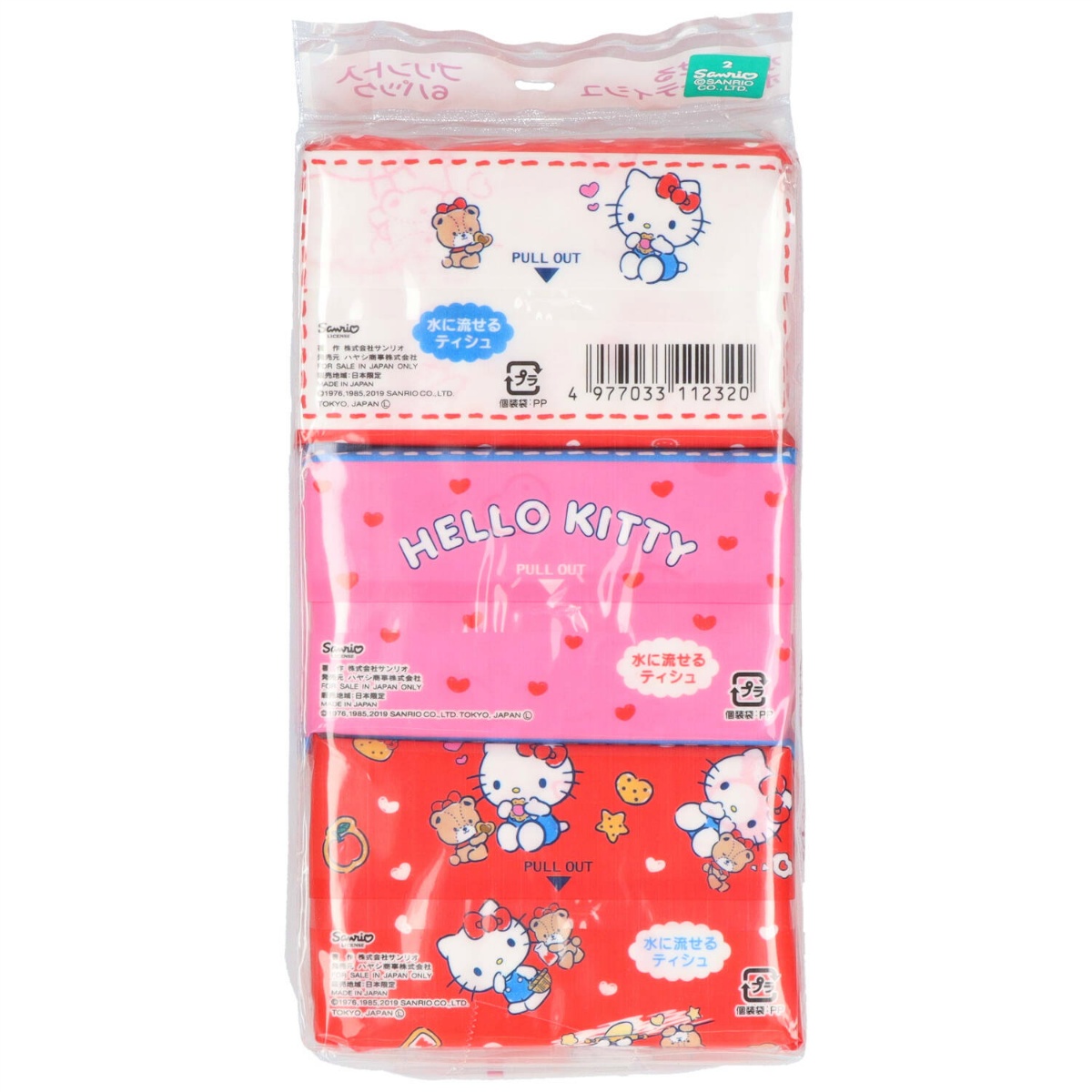 ハローキティ　ミニポケットティッシュ　６個パック