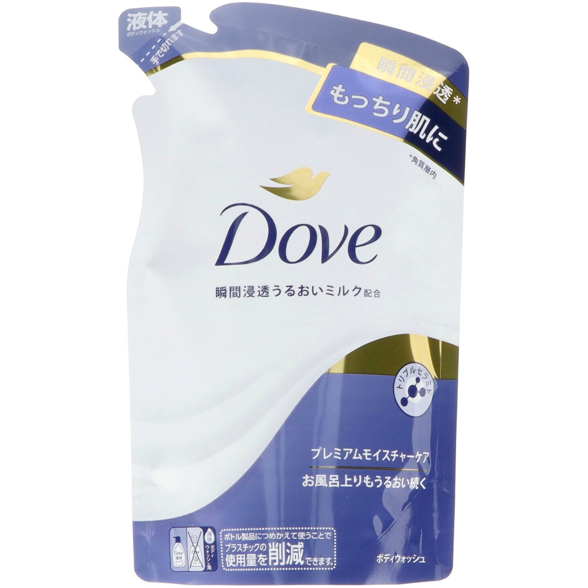 ダヴ　ボディウォッシュ　プレミアム　モイスチャーケア　つめかえ用　３３０Ｇ