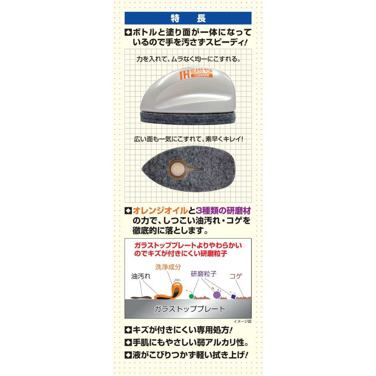 ラクラクＩＨガラストップクリーナー　８５ｇ