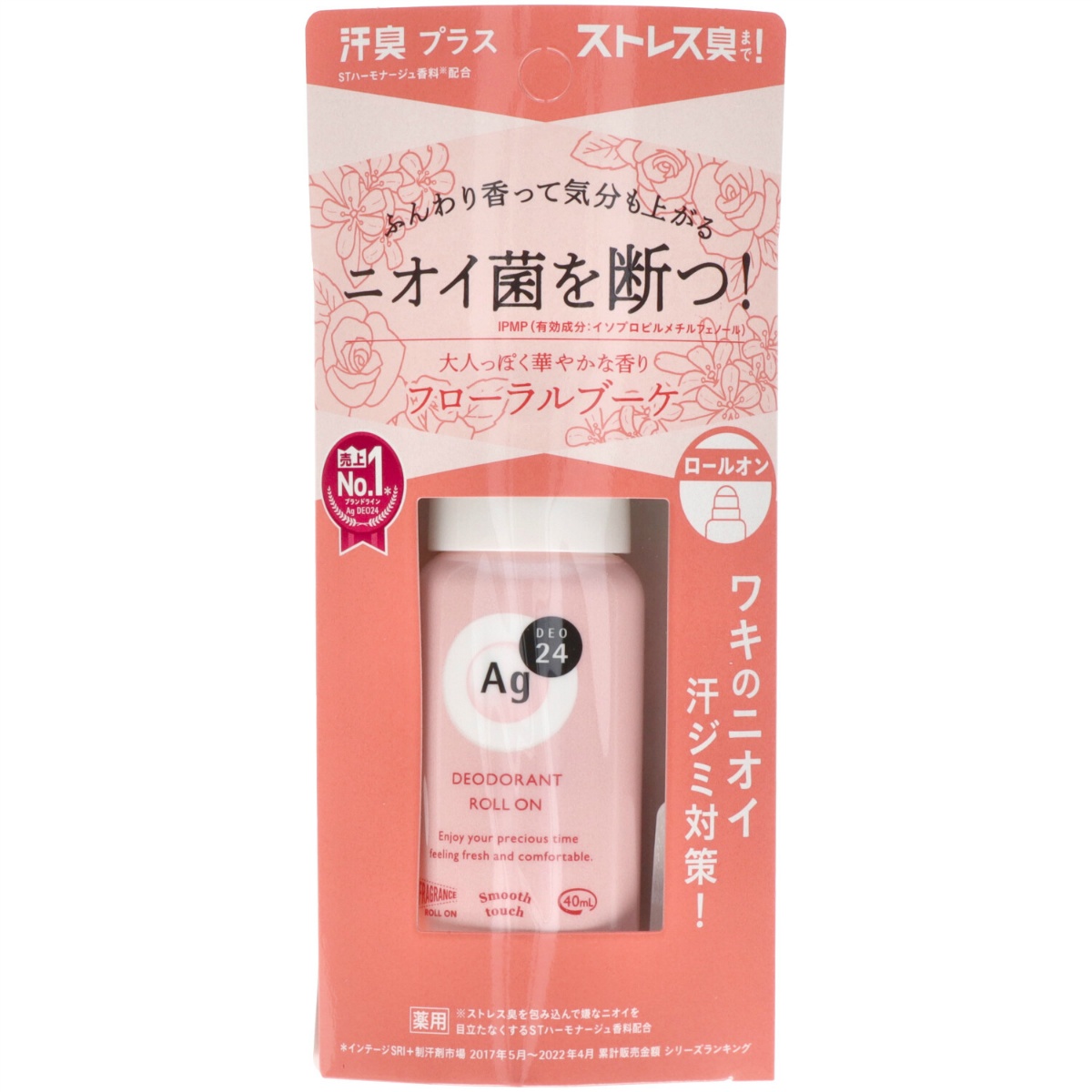 エージーデオ２４　デオドラントロールオンＤＸ（フローラルブーケ）　４０ｍＬ