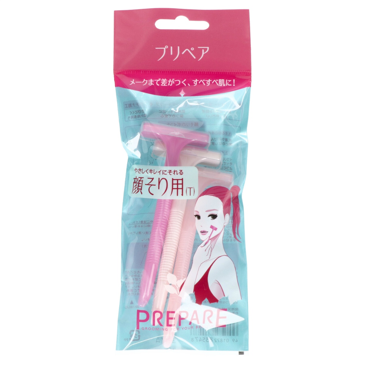 プリペア　顔そり用（Ｔ）　３本入り