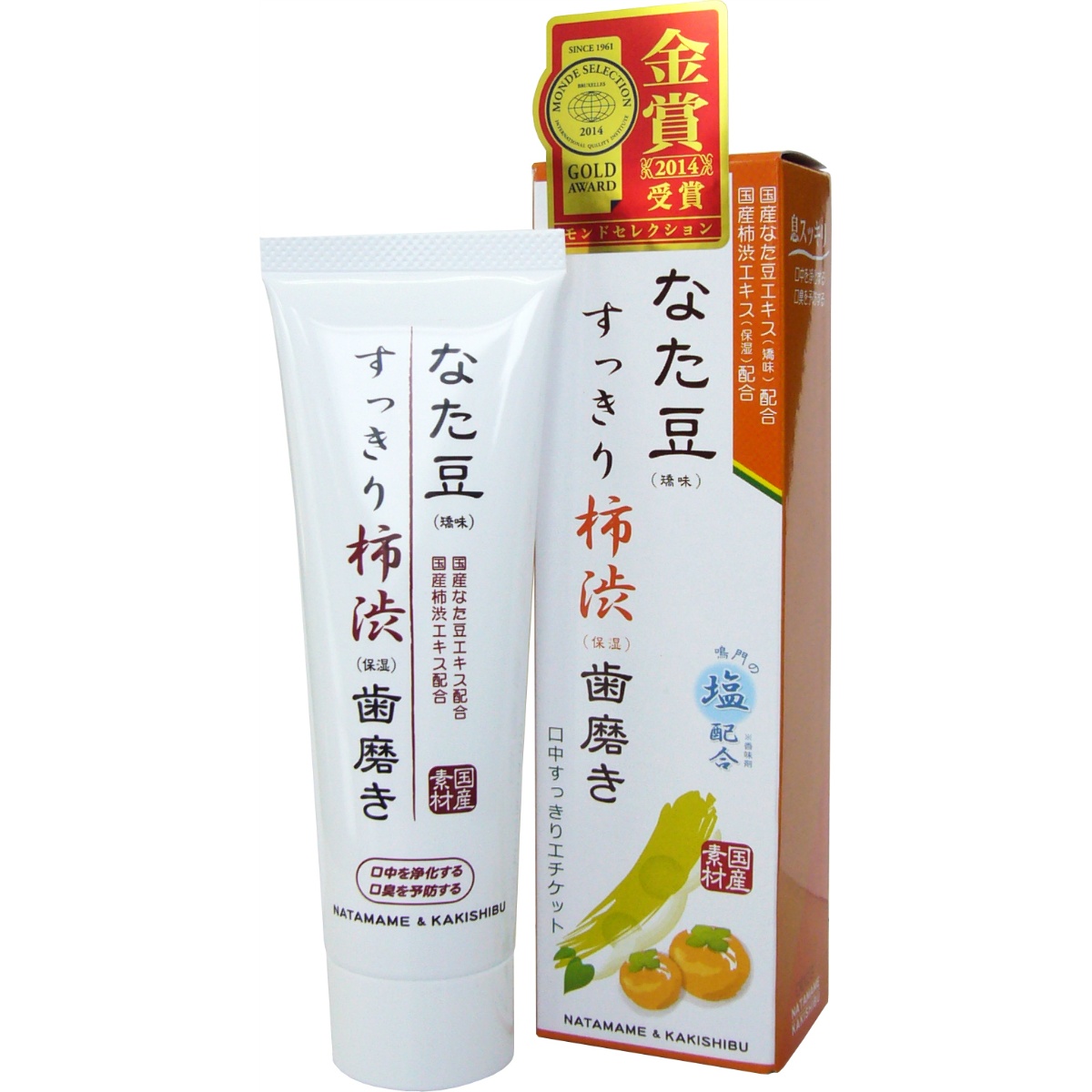 なた豆（矯味）すっきり柿渋（保湿）歯磨き粉　１４０ｇ