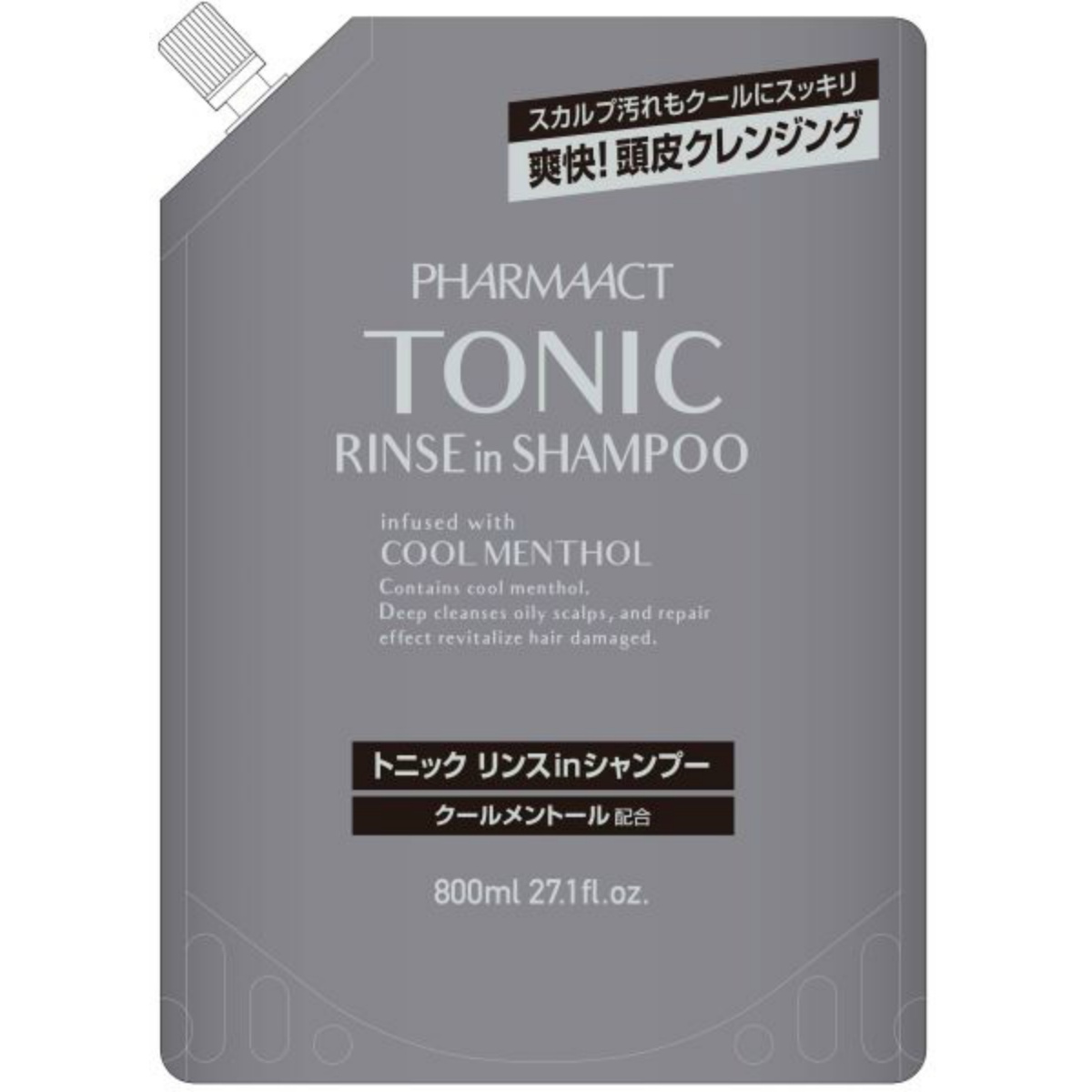 ファーマアクト　クールトニックリンスインシャンプー　詰替　８００ｍＬ