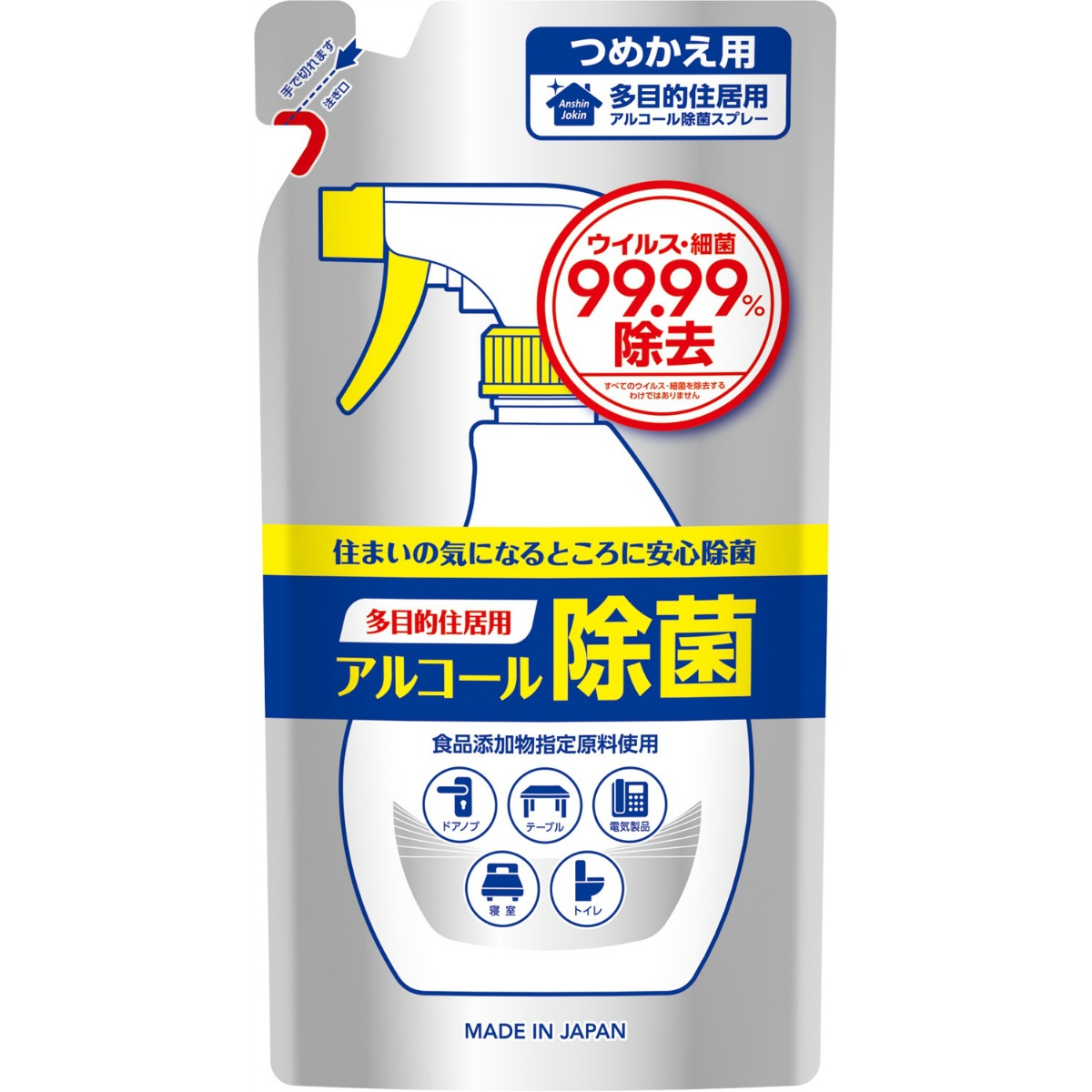 第一石鹸多目的住居用アルコール除菌スプレー　詰替用３６０ｍＬ