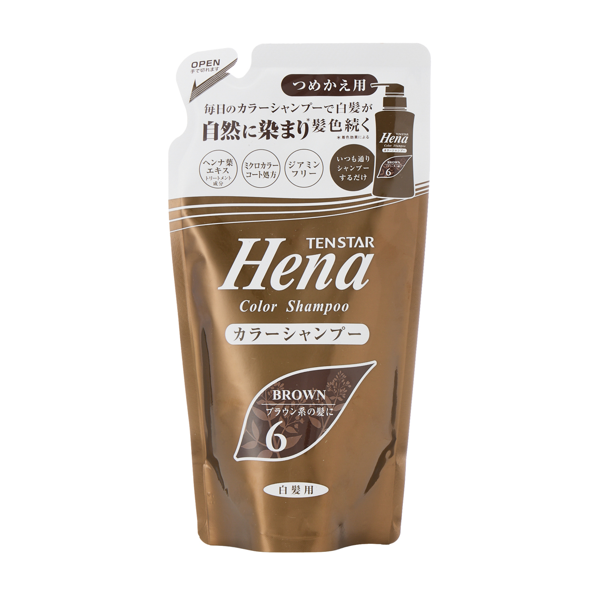 テンスター　カラーシャンプー　ダークブラウン（詰替用）　２６０ｍＬ