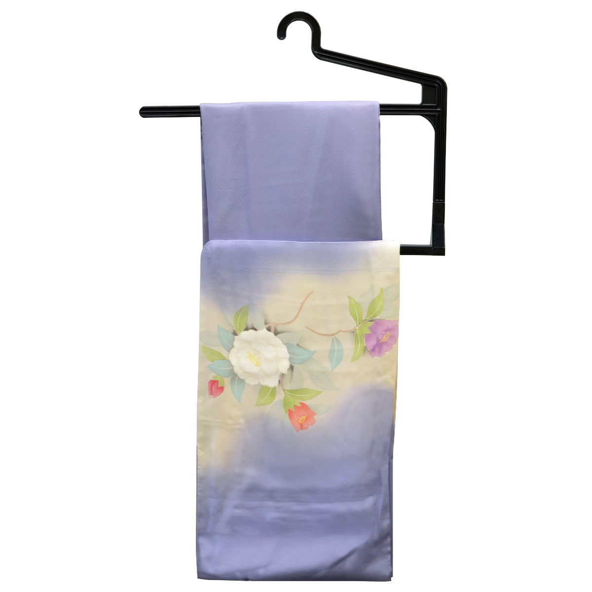 掛け上手　伸縮式　着物ハンガー＋帯ハンガー　黒　１個