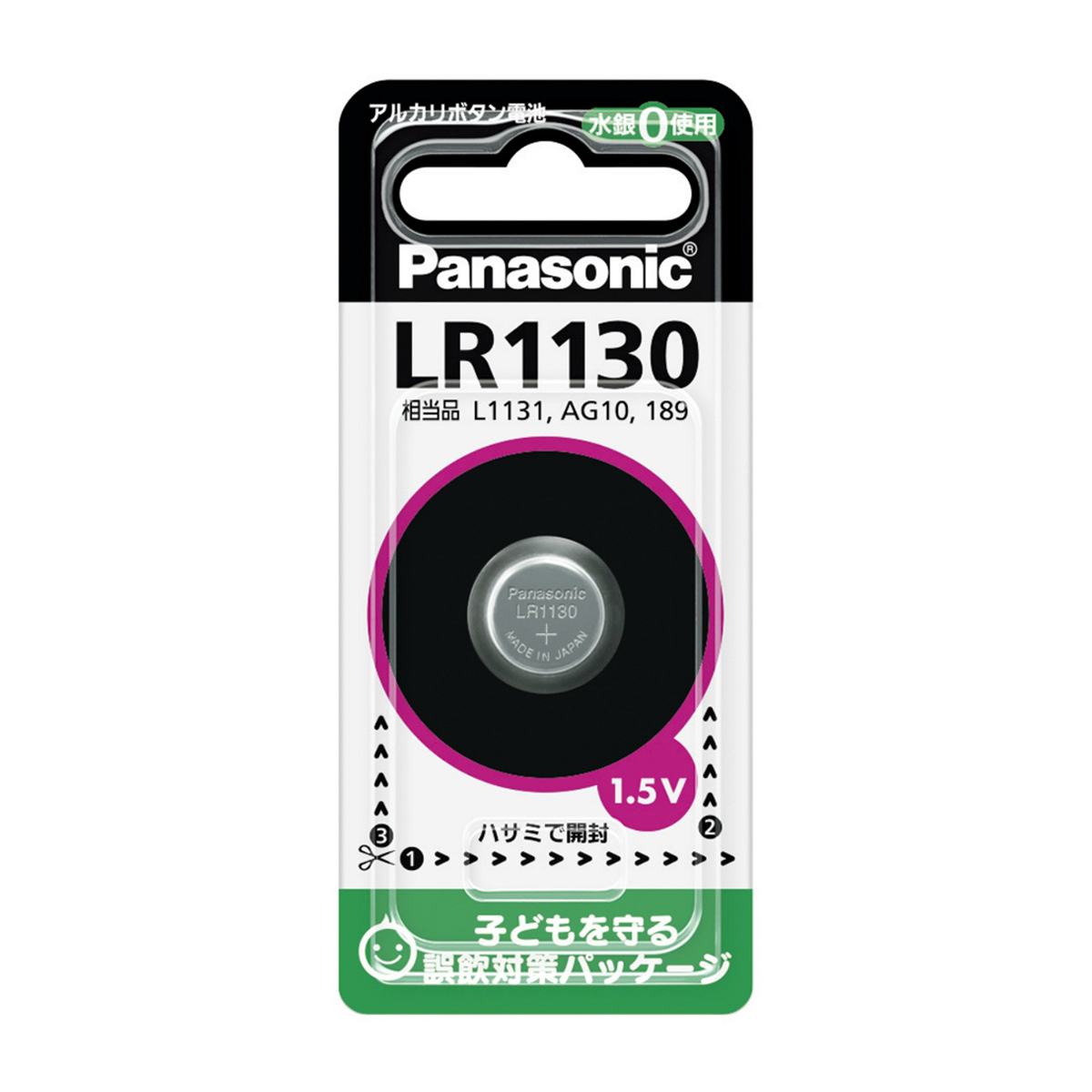 アルカリボタン電池　ＬＲ１１３０Ｐ