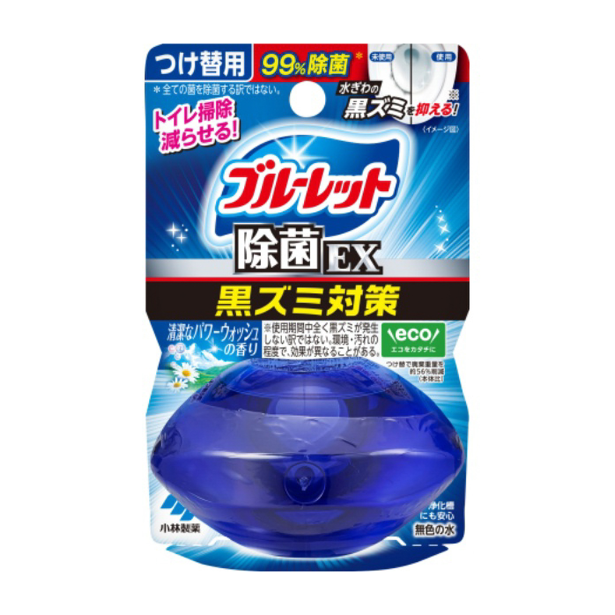 液体ブルーレット　おくだけ　除菌ＥＸ　パワーウオッシュの香り　つけ替　６７ＭＬ