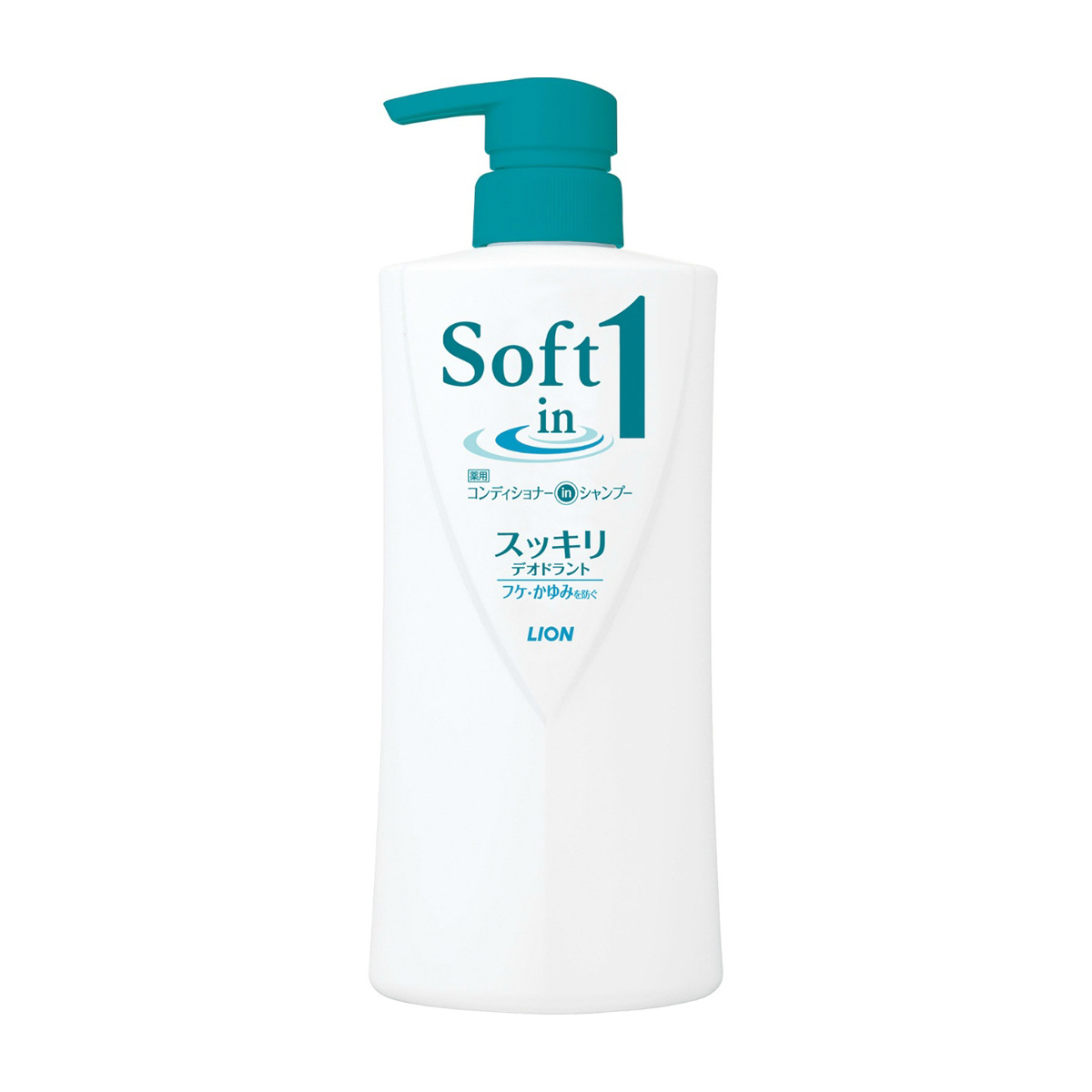 ソフトインワン　薬用コンディショナーｉｎシャンプー　スッキリデオドラント　ポンプ　520ｍL