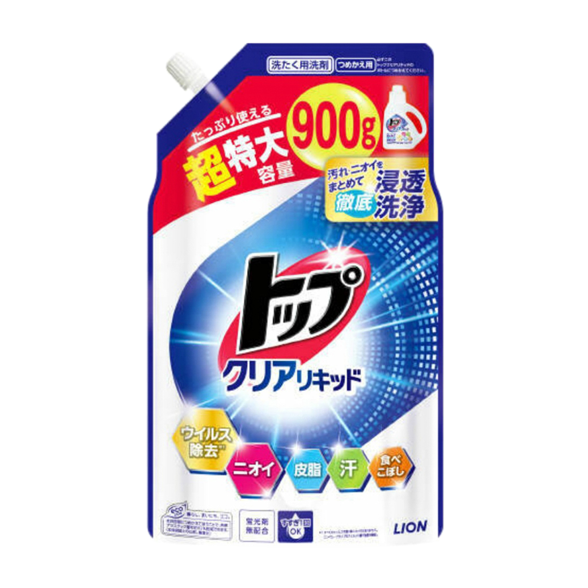 トップ　クリアリキッド　つめかえ用　超特大　９００ｇ