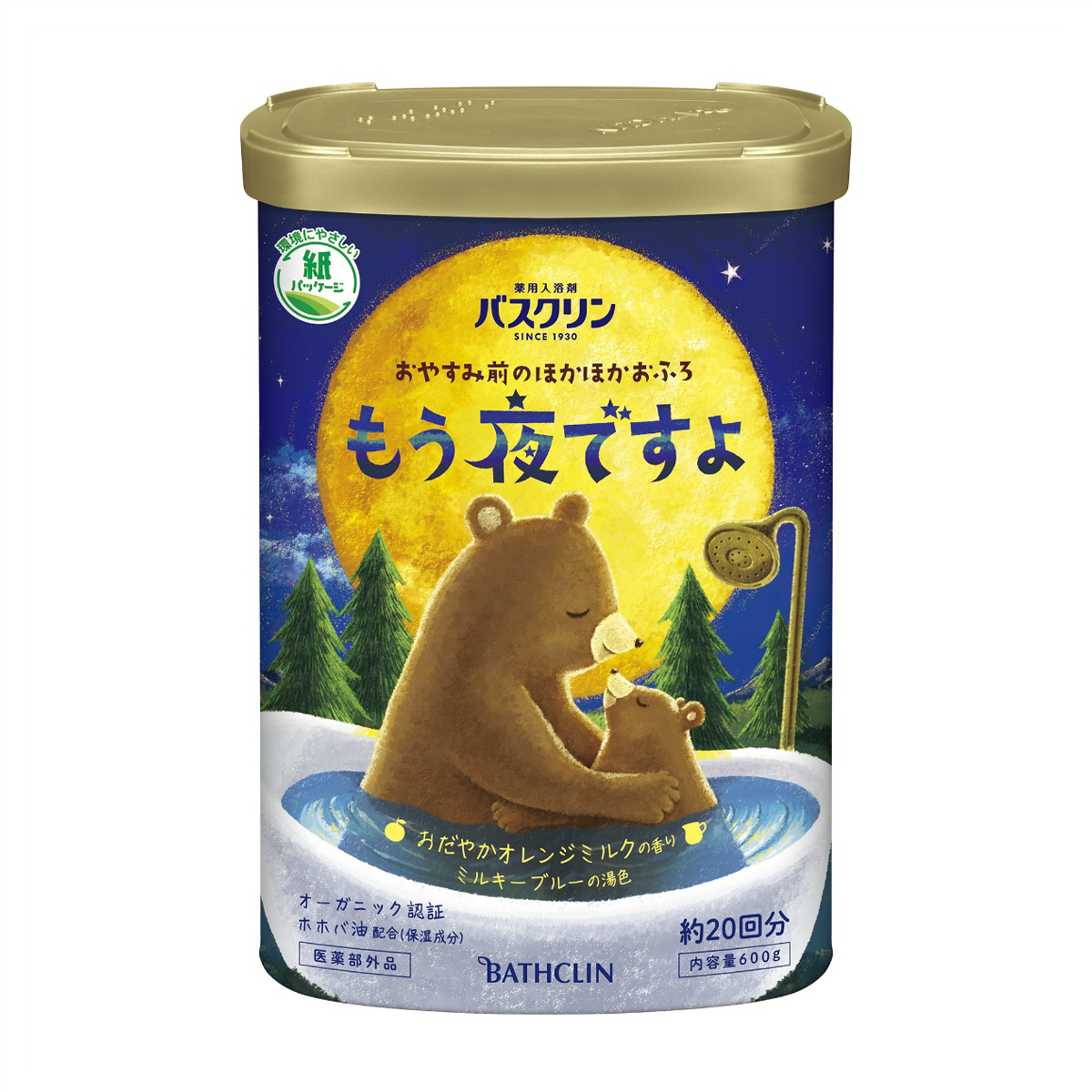 バスクリン　もう夜ですよ　おだやかオレンジミルクの香り　６００Ｇ