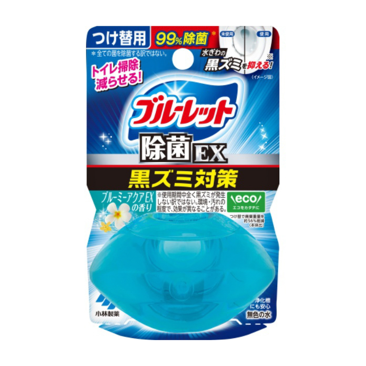 液体ブルーレット　おくだけ　除菌ＥＸ　ブルーミーアクアＥＸの香り　つけ替　６７ＭＬ