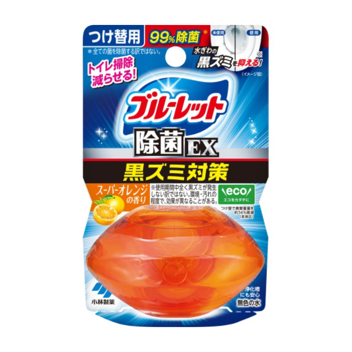 液体ブルーレット　おくだけ　除菌ＥＸ　スーパオレンジの香り　つけ替　６７ＭＬ