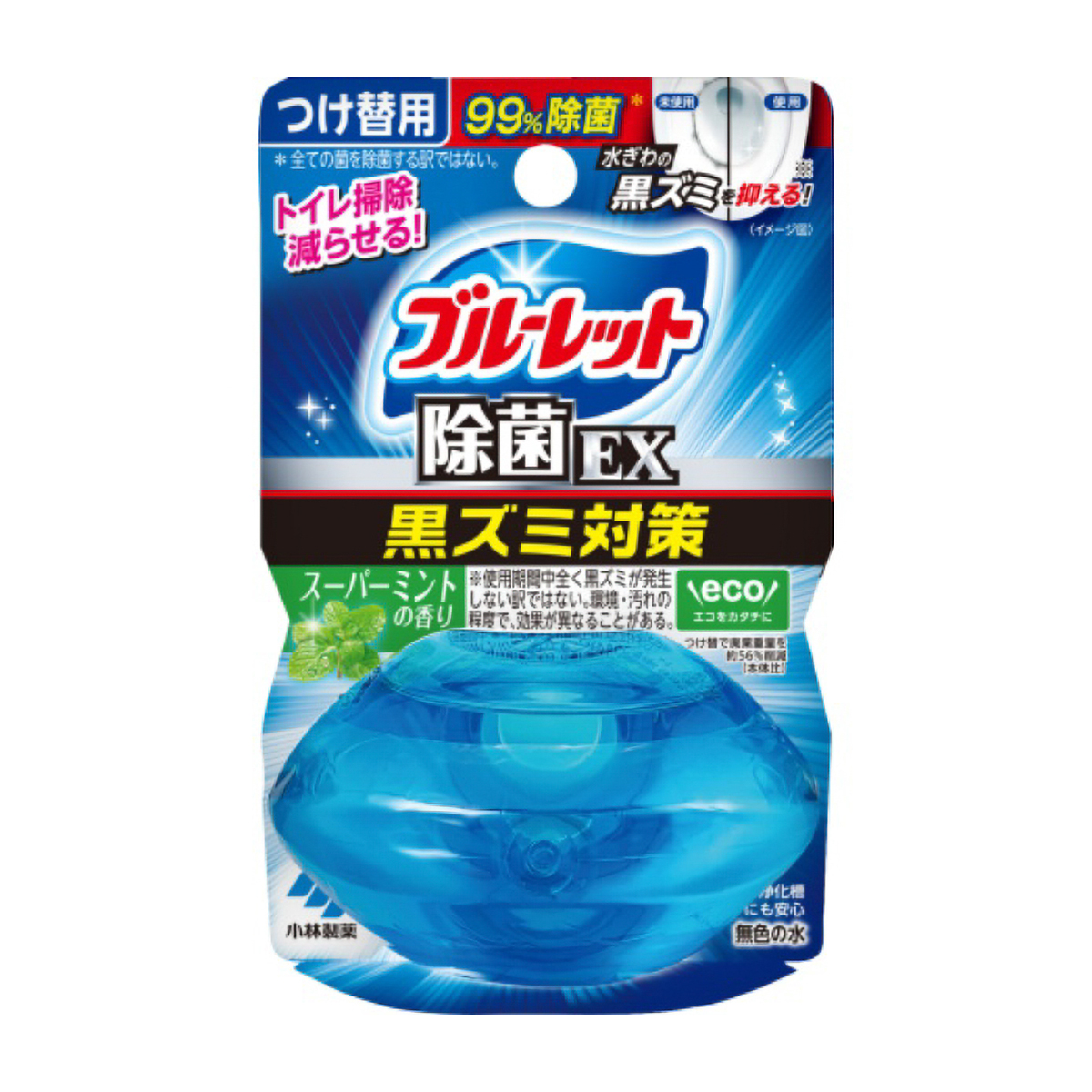 液体ブルーレット　おくだけ　除菌ＥＸ　スーパーミントの香り　つけ替　６７ＭＬ