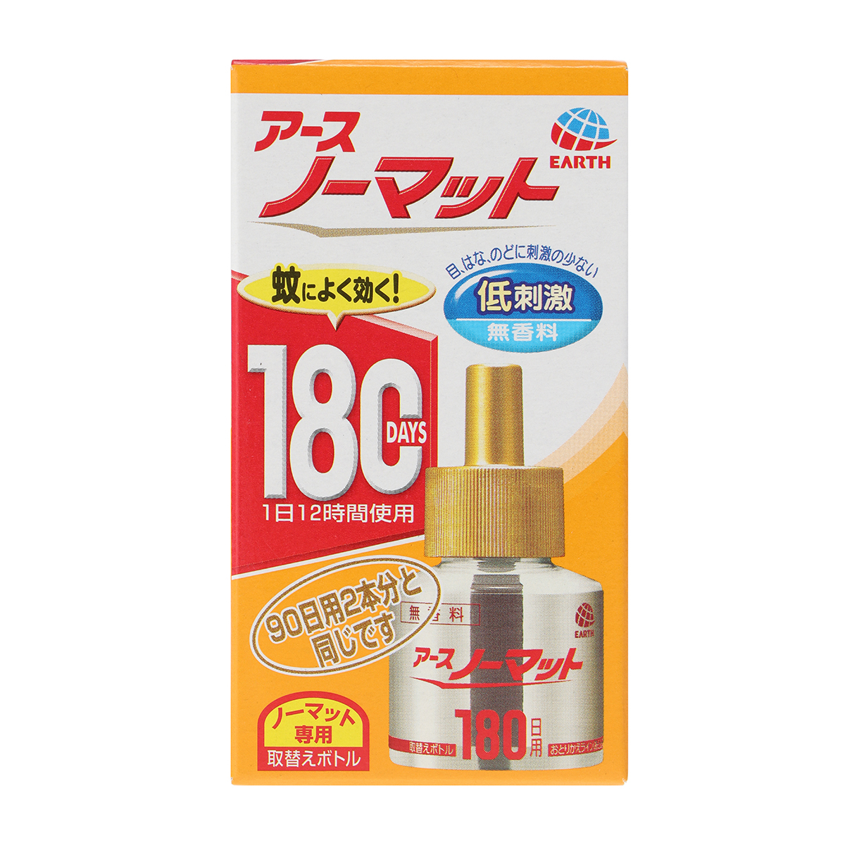 アース製薬　アースノーマット　取替ボトル１８０日無香料１本入　４５ｍＬ