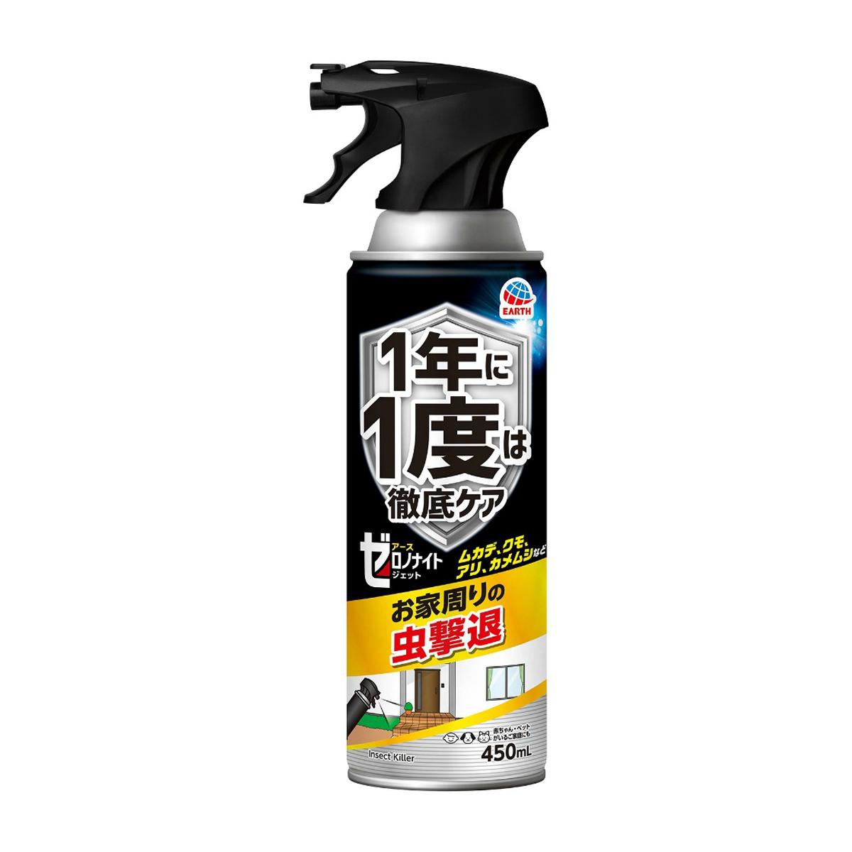 アース製薬　ゼロノナイト　イヤな虫用　ジェット　４５０ｍＬ