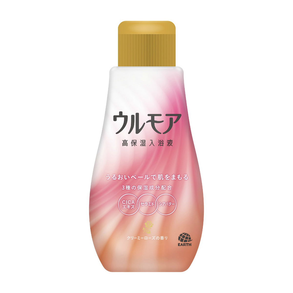 アース製薬　ウルモア　高保湿入浴液　クリーミーローズの香り　６００ｍＬ