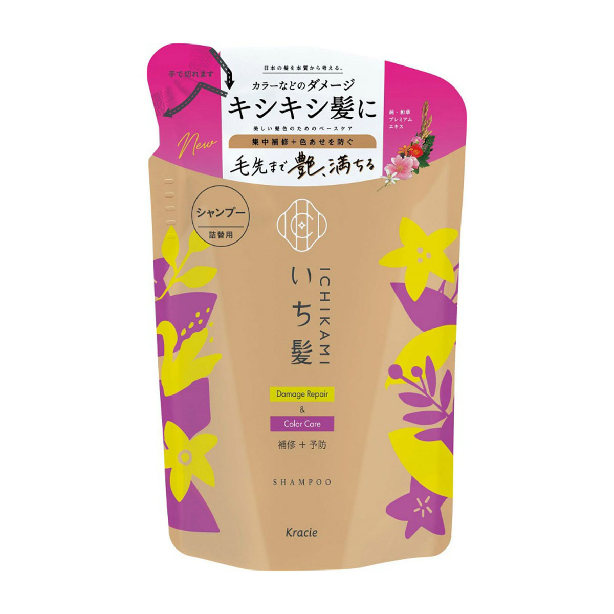 クラシエホームプロダクツ販売　いち髪　ダメージリペア＆カラーケア　シャンプー　詰替用　３３０ｍＬ
