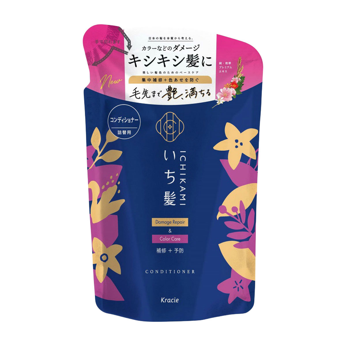 クラシエホームプロダクツ販売　いち髪　ダメージリペア＆カラーケア　コンディショナー　詰替用　３３０Ｇ