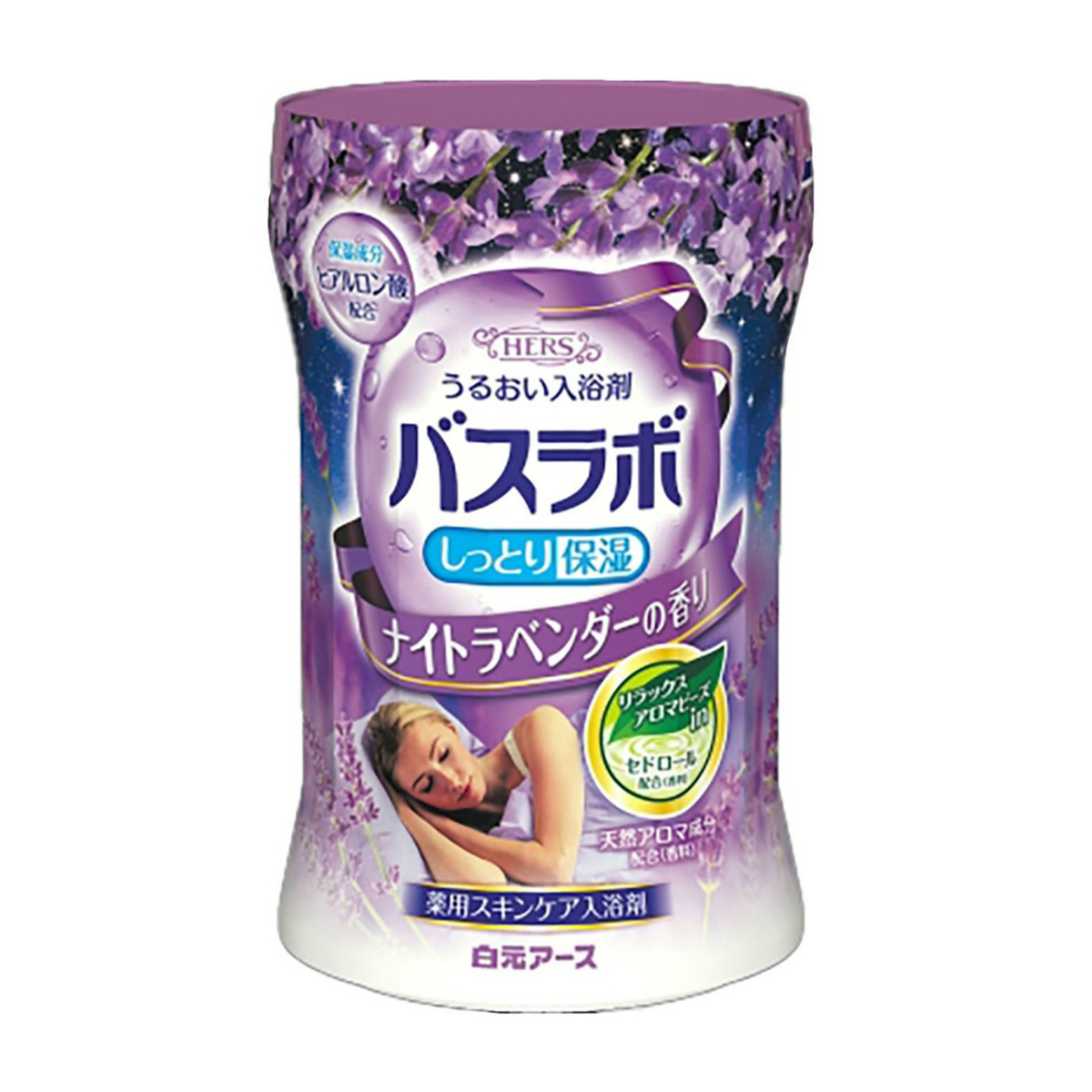 白元アース　ＨＥＲＳバスラボボトル　ナイトラベンダーの香り　５４０Ｇ