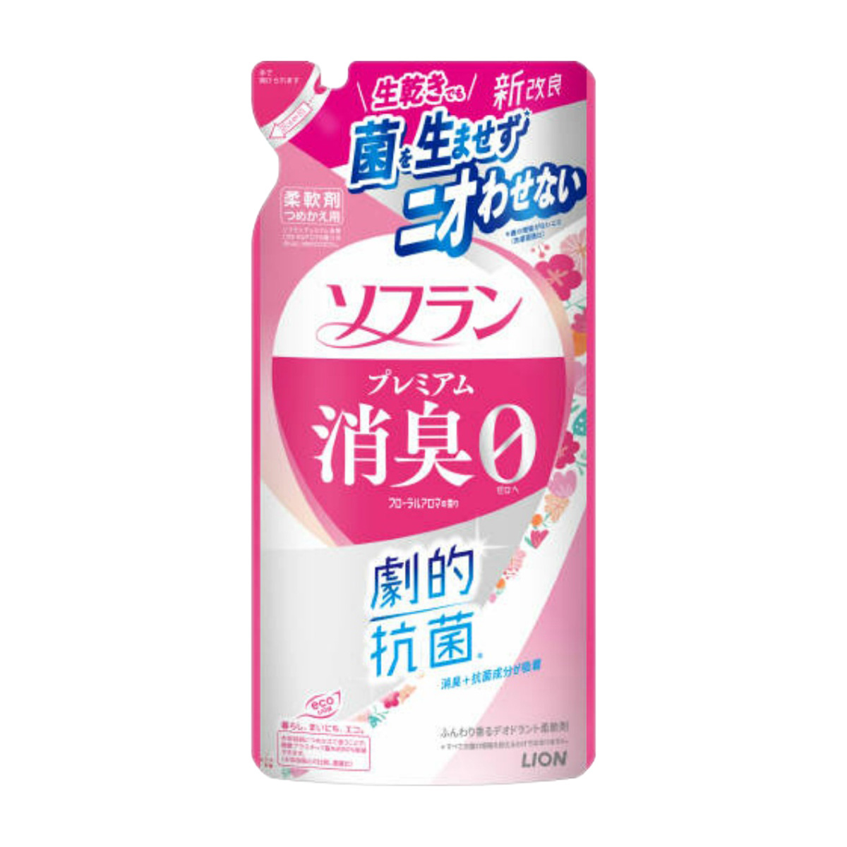 ライオン　ソフラン　プレミアム消臭　フローラルアロマの香り　つめかえ用　３８０ｍＬ