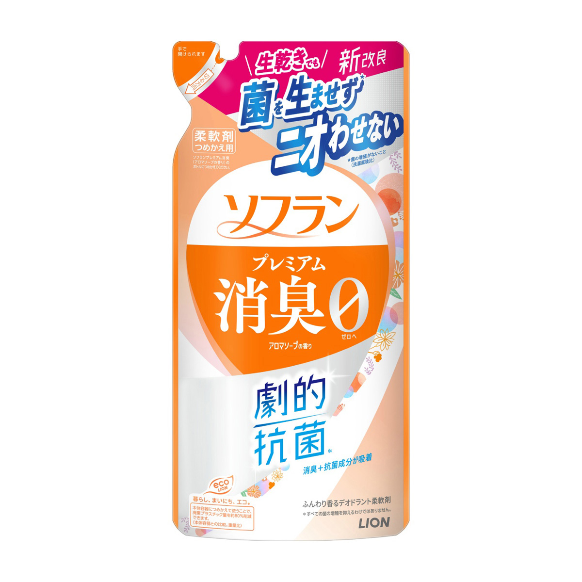 ライオン　ソフラン　プレミアム消臭　アロマソープの香り　つめかえ用　３８０ｍＬ