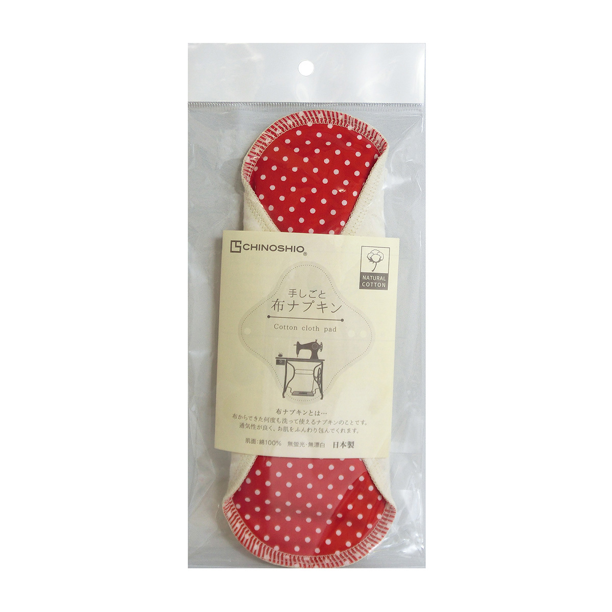地の塩社　Ｂｅ＊ｃｌｏｔｈ布ナプキン　昼用水玉レッド