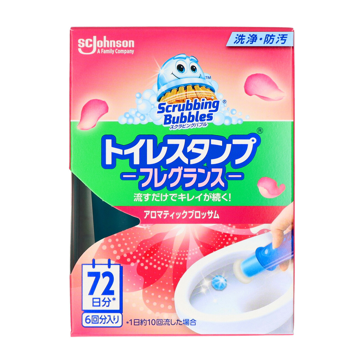 ジョンソン　スクラビングバブル　トイレスタンプフレグランス　アロマティックブロッサム本体