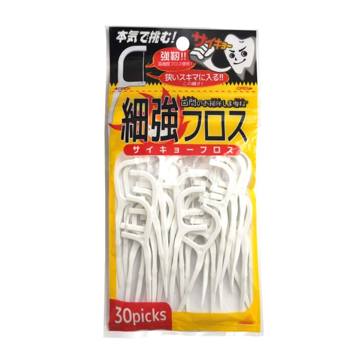 アヌシ　歯間のお掃除しま専科　細強フロス　ＯＢー８０１