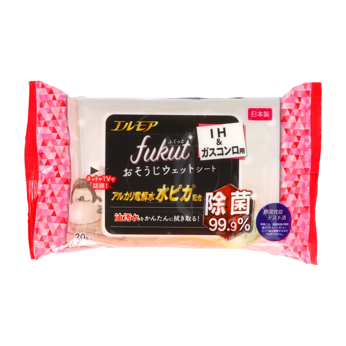 カミ商事　エルモアｆｕｋｕｔおそうじシートＩＨ＆ガスコンロ用　２０枚