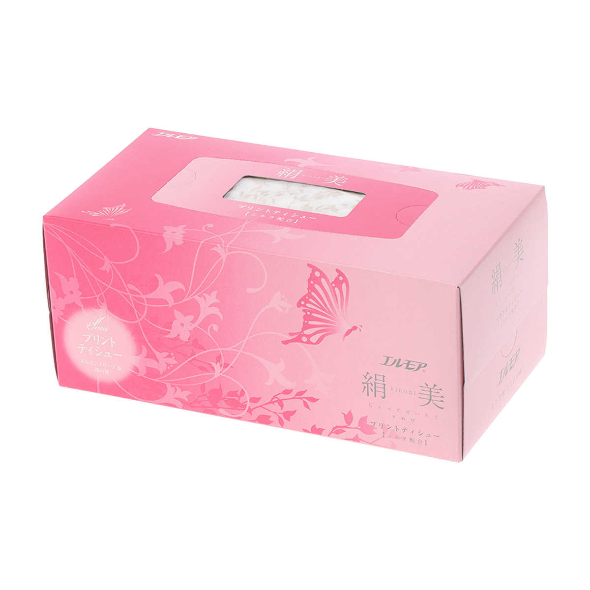 カミ商事　エルモア　絹美　パーティーピンク　ティッシュ　２００組