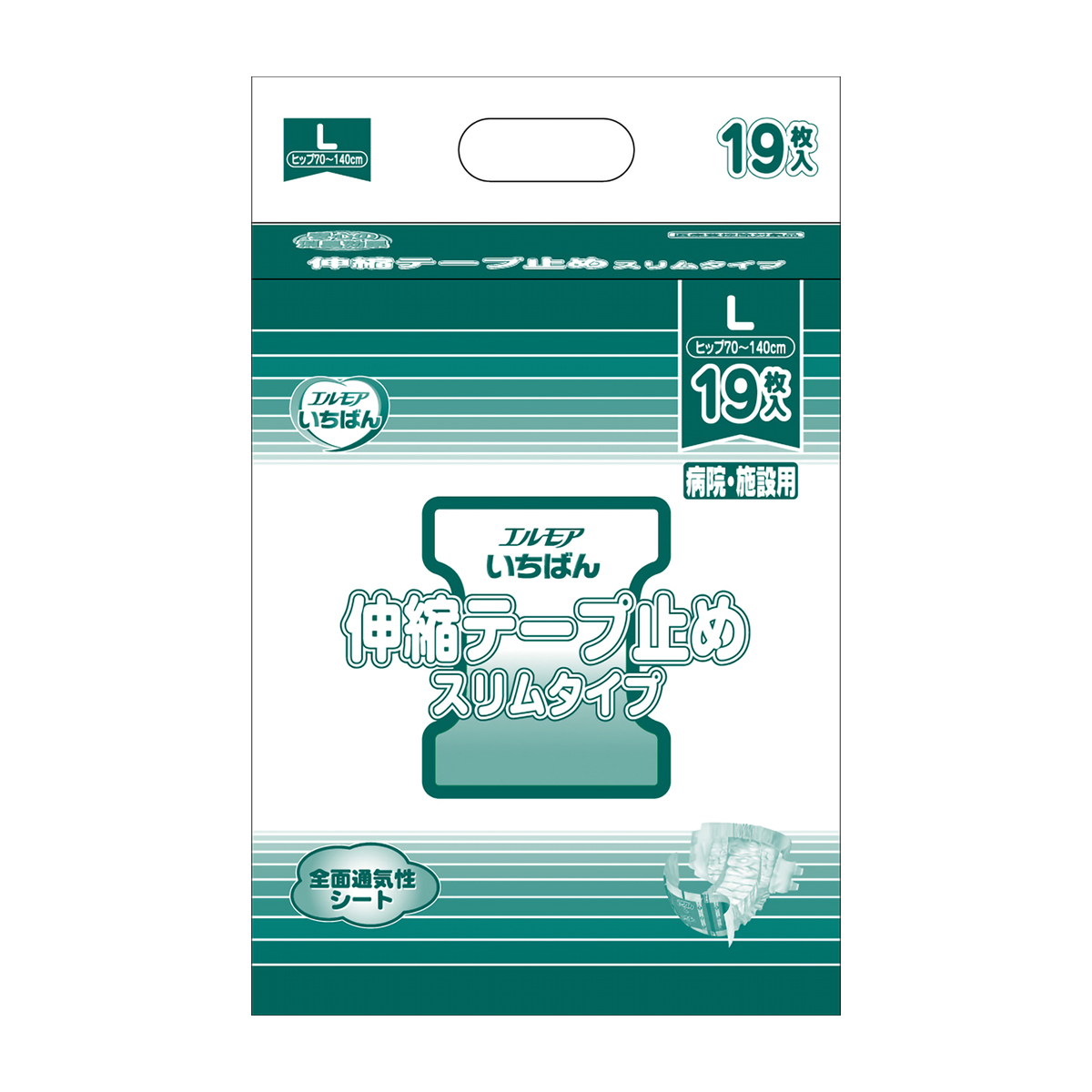 カミ商事　エルモアいちばん　伸縮テープスリム　Ｌ　１９枚