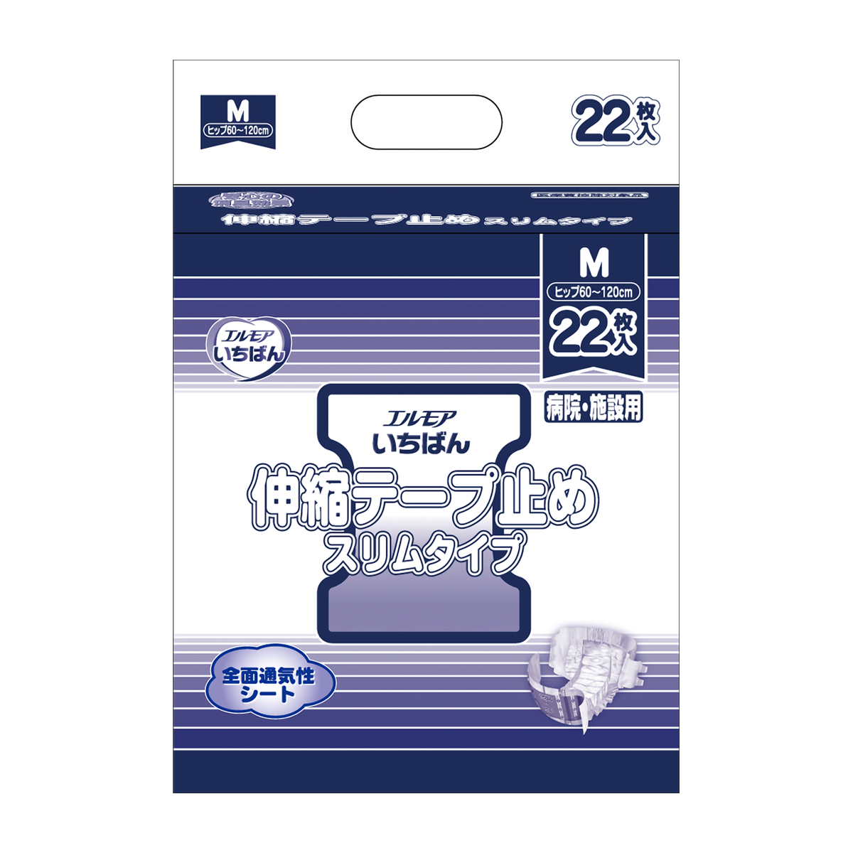 カミ商事　エルモアいちばん　伸縮テープスリム　Ｍ　２２枚