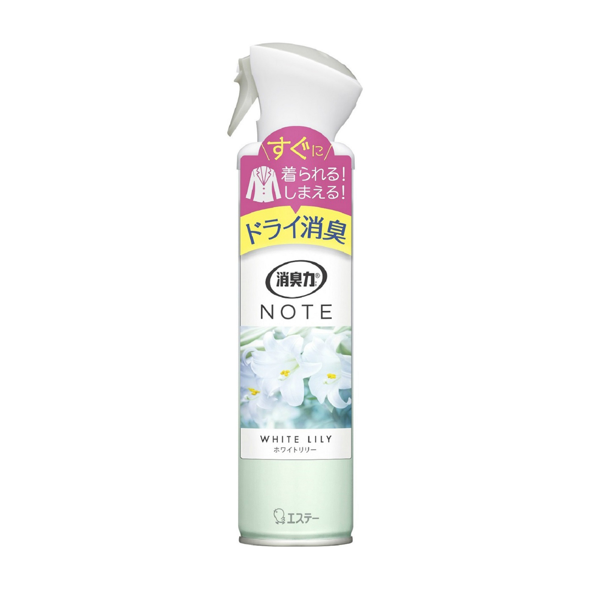 消臭力 NOTE 衣類用スプレー ホワイトリリー 240mL | かぜとゆき