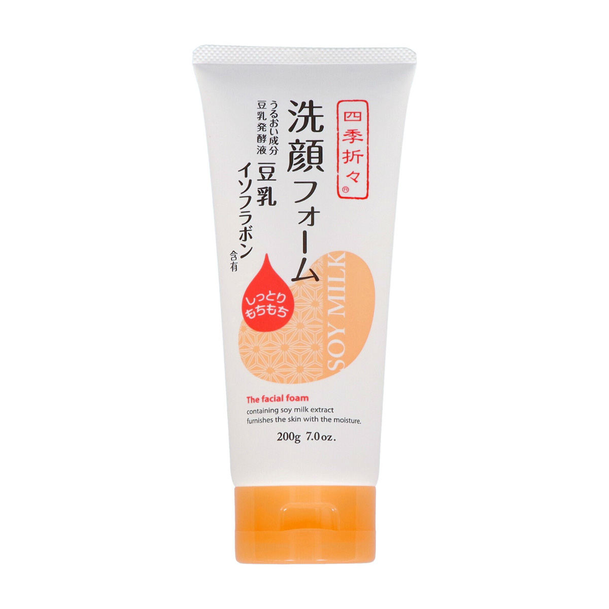 四季折々 豆乳イソフラボン 洗顔フォーム 200g | かぜとゆきオンライン