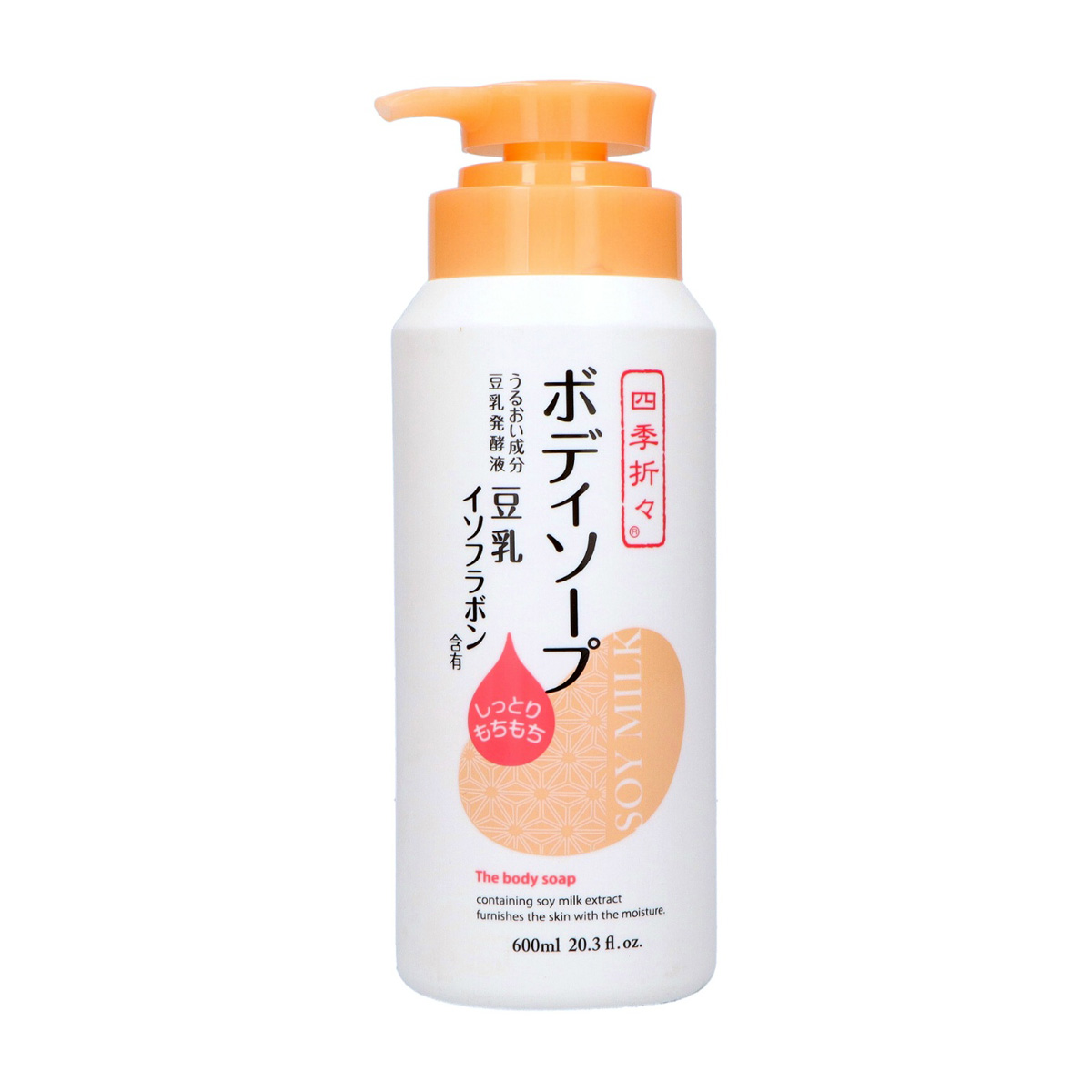 四季折々 豆乳イソフラボン含有 ボディソープ 600ml | かぜとゆき