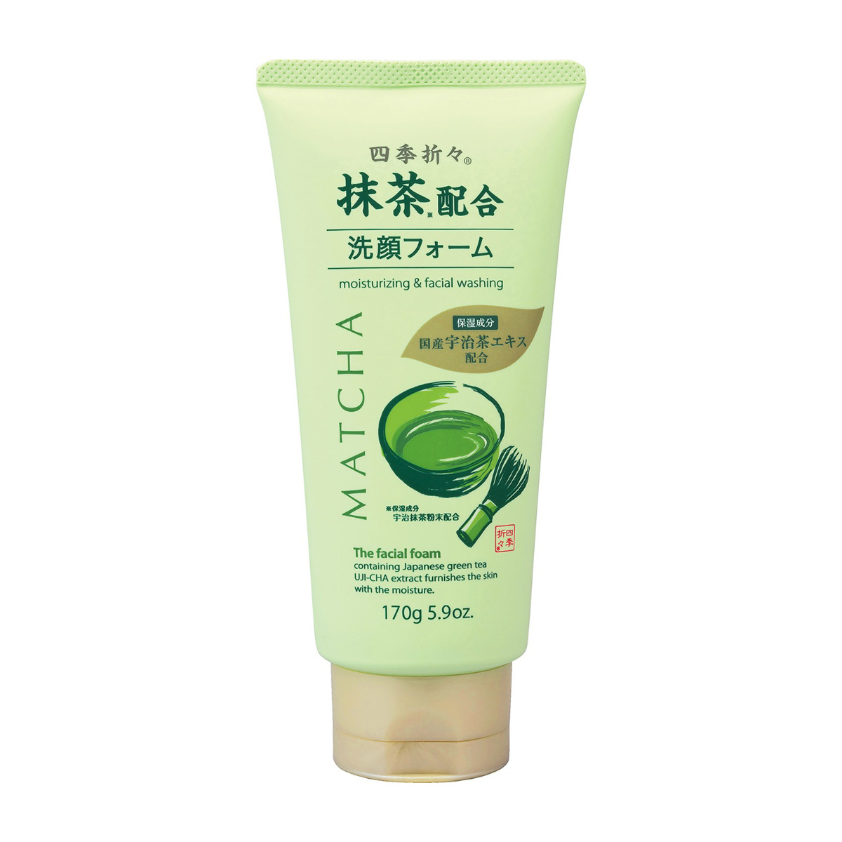 洗顔料 Chihiro 四季折々 抹茶配合 洗顔フォーム 170g | かぜとゆきオンラインショップ
