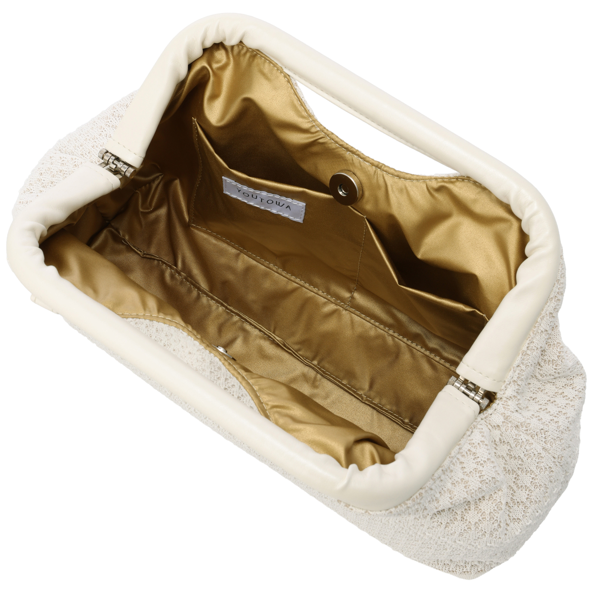 【YOUTOWA】和紙レース編みクラッチバッグ