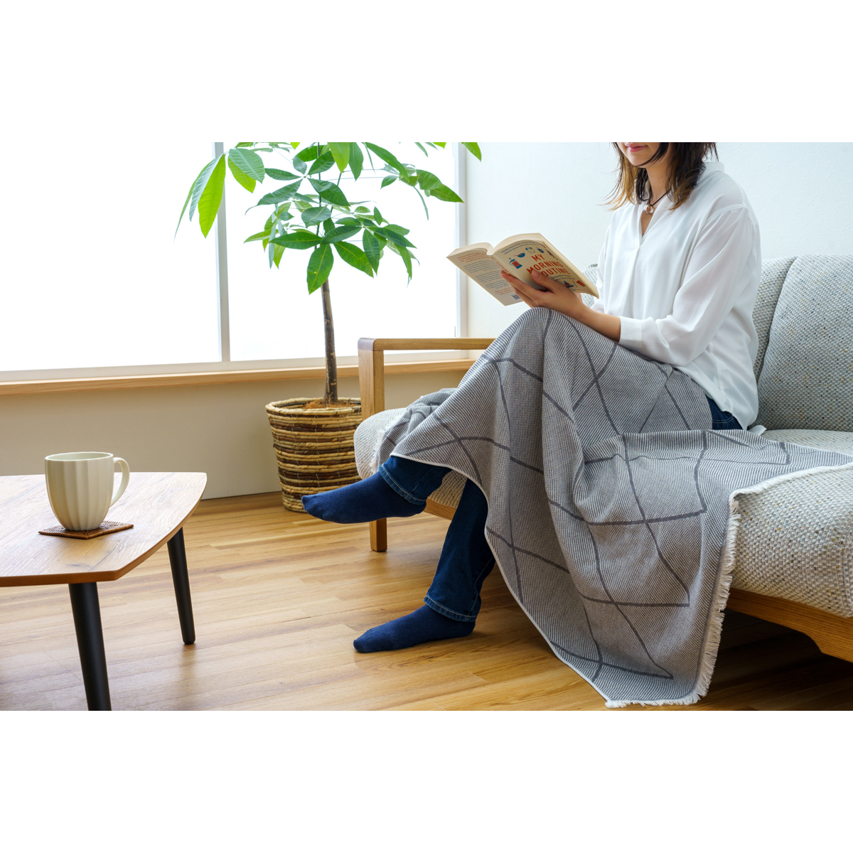 コットンブランケット＿渚 75×150