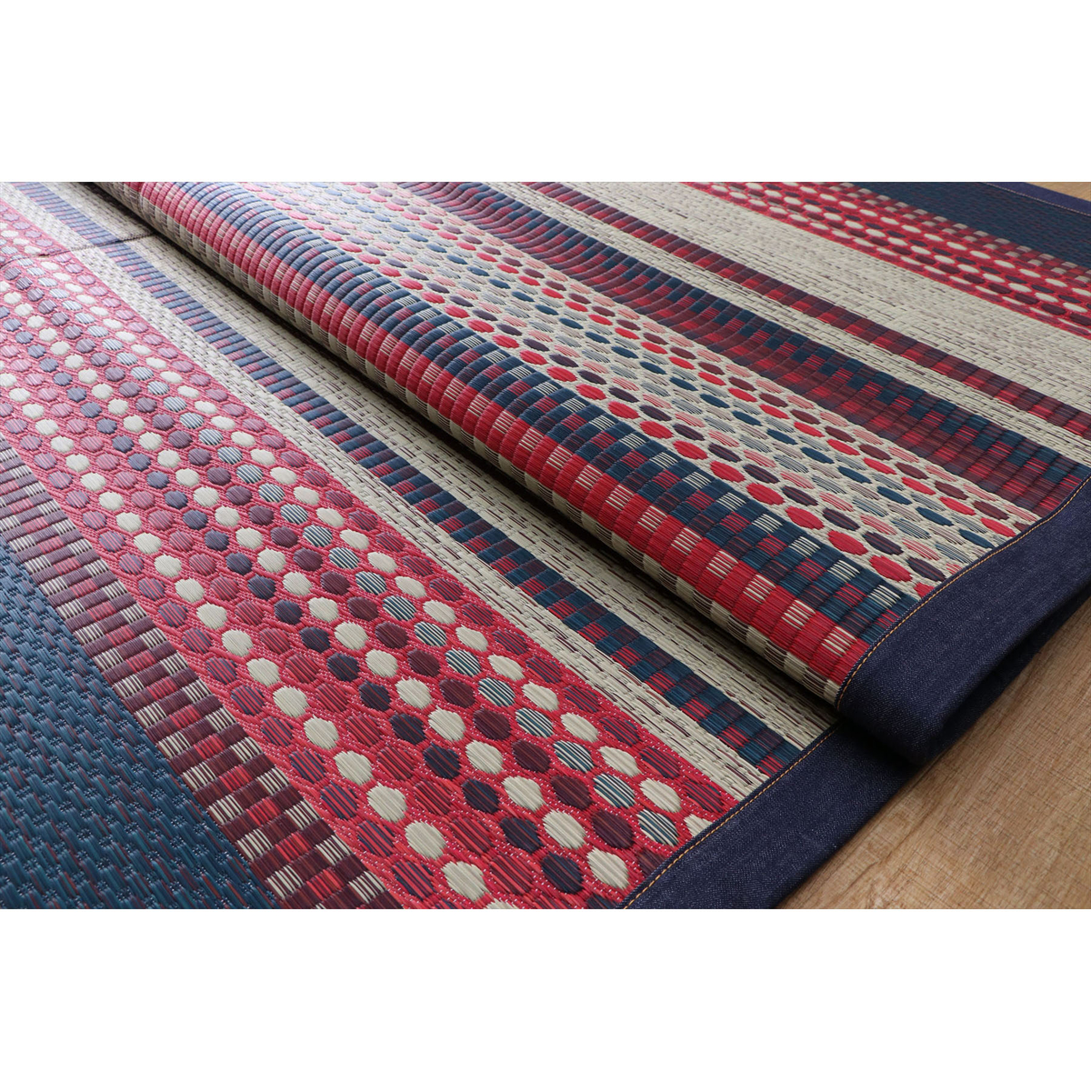 広島デニムDXラルフラグ＿ブルー＿140×200