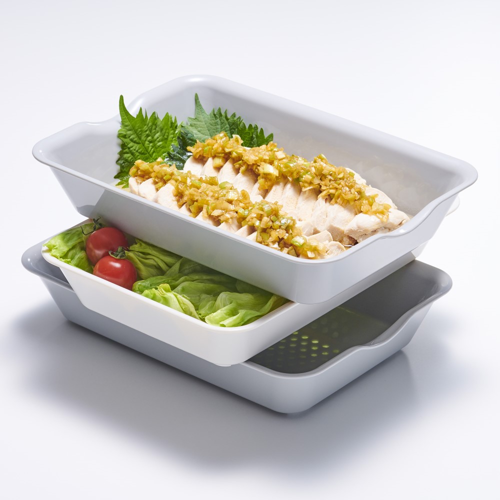 抗菌バット＆ザル（ワイド）