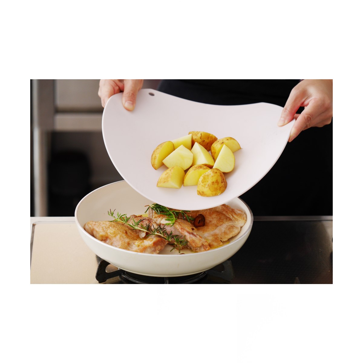 刃当たりなめらか抗菌まな板（ワイド）