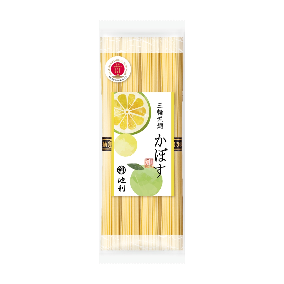 池利】かぼす素麺 50g×4束 281130 | かぜとゆきオンラインショップ